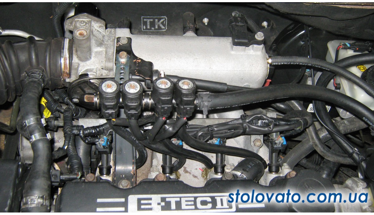 Установка ГБО на Chevrolet Aveo 1.6 2008