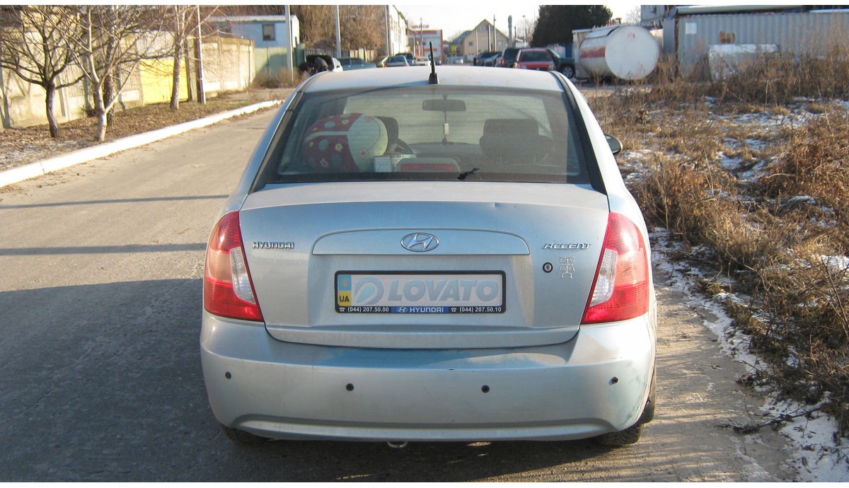 Установка ГБО на Hyundai Accent 1.6 2007