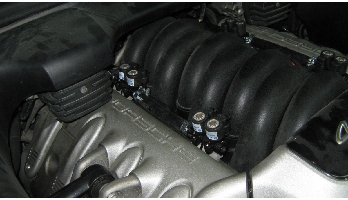 Установка ГБО Porsche Cayenne 4.5 2004