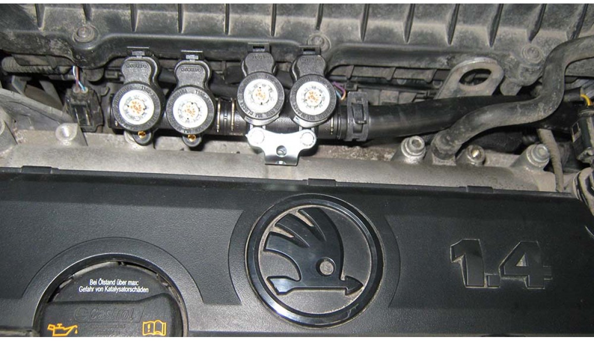 Установка ГБО на Skoda Fabia 1.4 2011