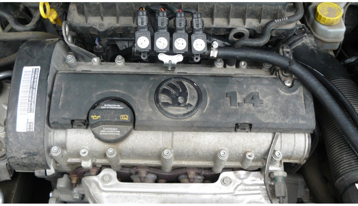 Установка ГБО на Skoda Fabia 1.4 2013