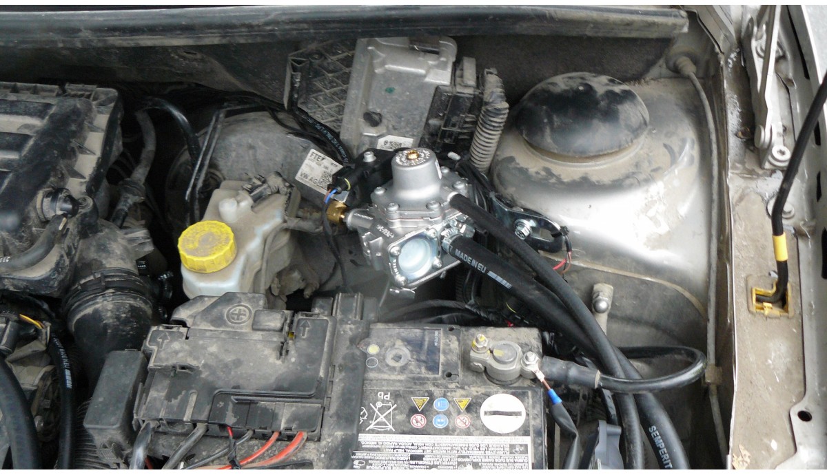 Установка ГБО на Skoda Fabia 1.4 2013