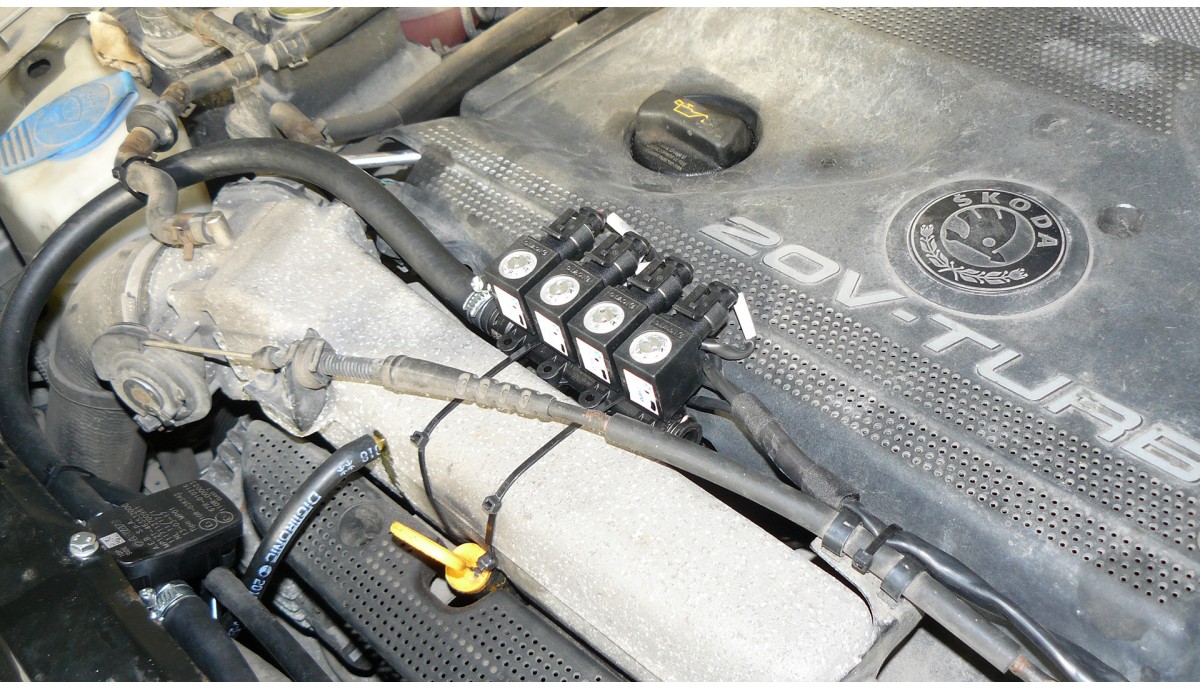 Установка ГБО на Skoda Octavia 1.8 turbo 2007