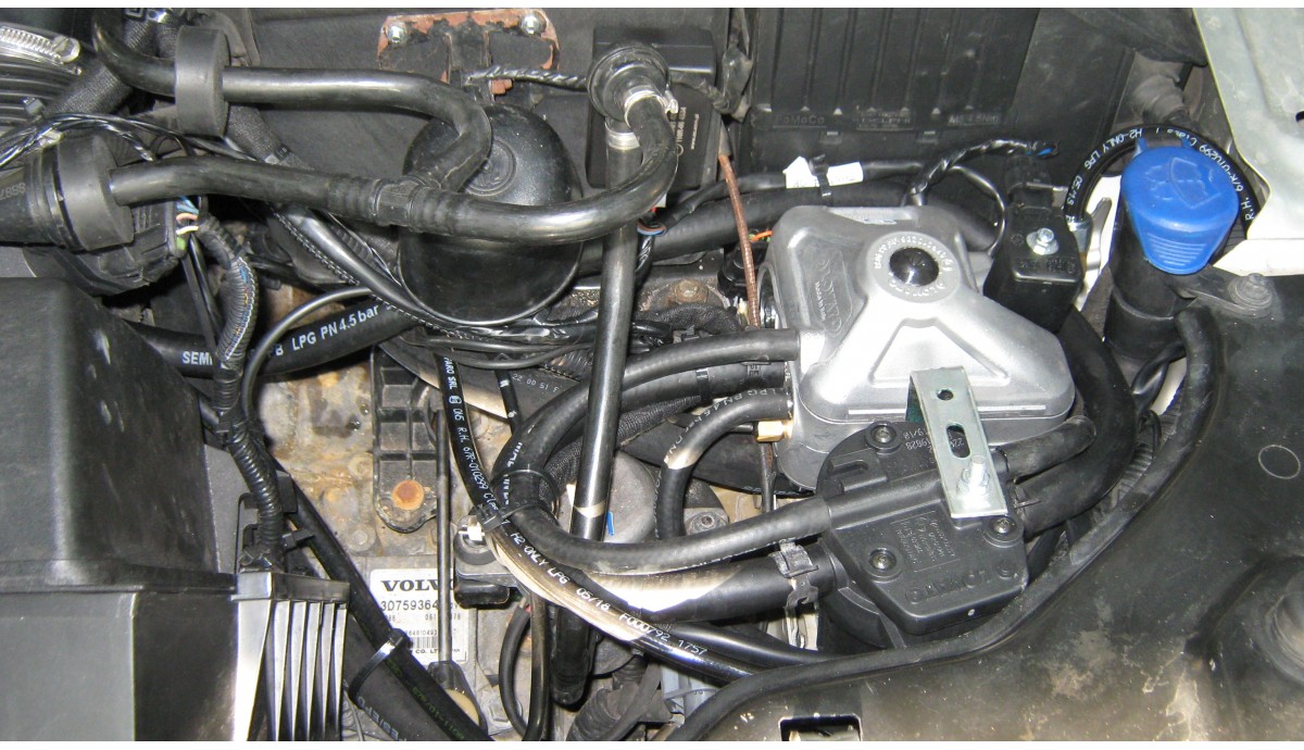 Установка ГБО на Volvo S80 2,5 2007
